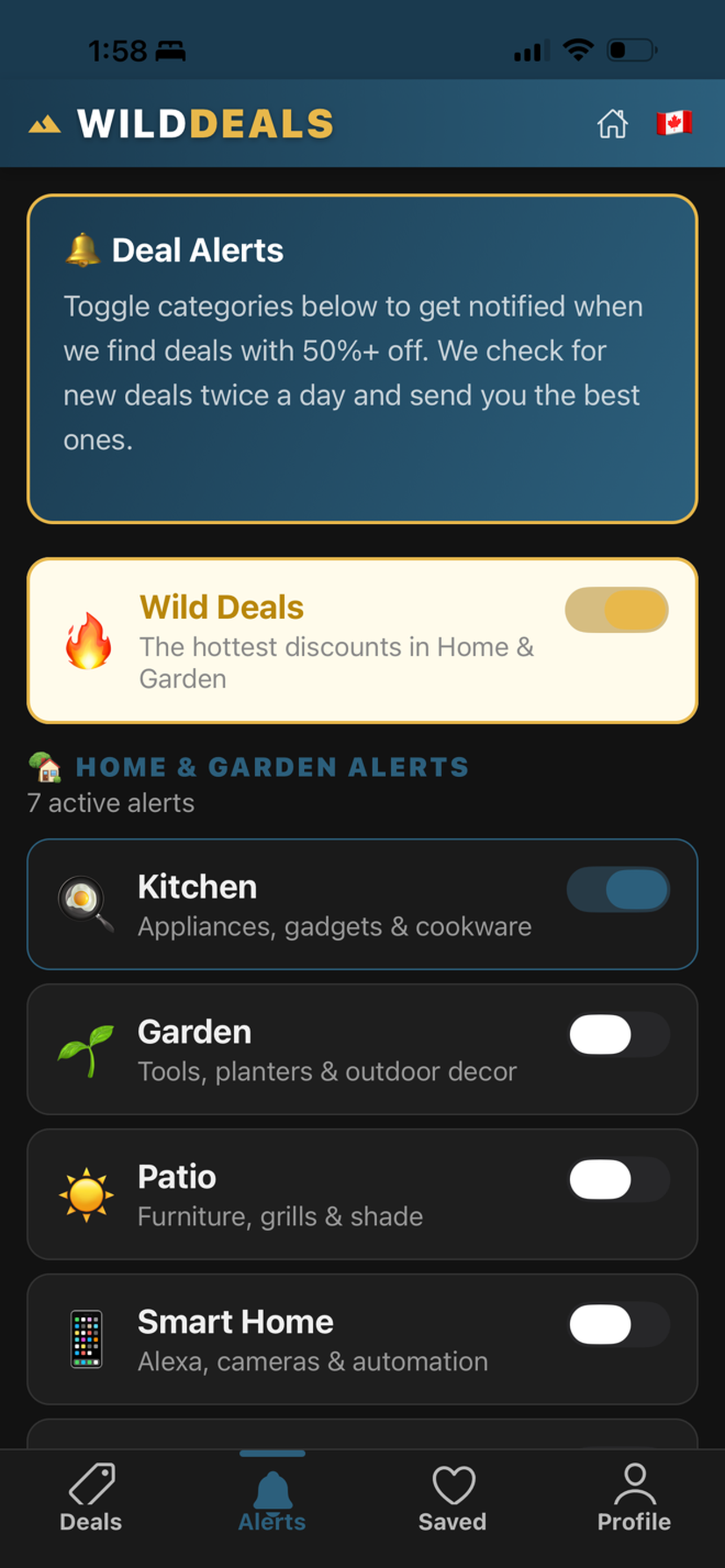 WildDeals Deal Alerts