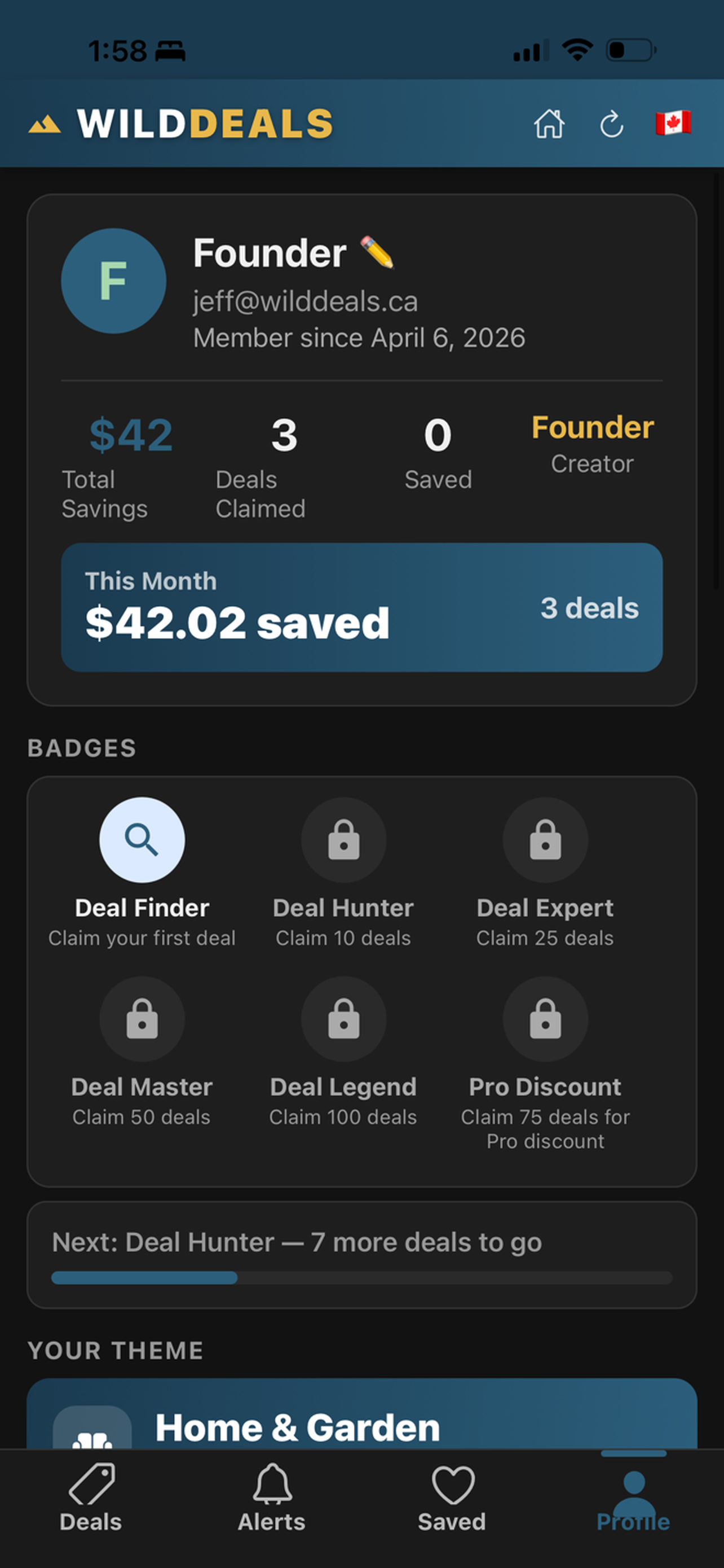WildDeals Founder Profile